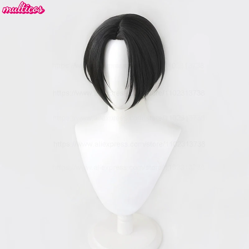 Peluca de Cosplay Oosaki Nana de alta calidad, peluca Nana Osaki, cuero cabelludo negro corto, pelo sintético resistente al calor, pelucas de Anime para Halloween + gorro