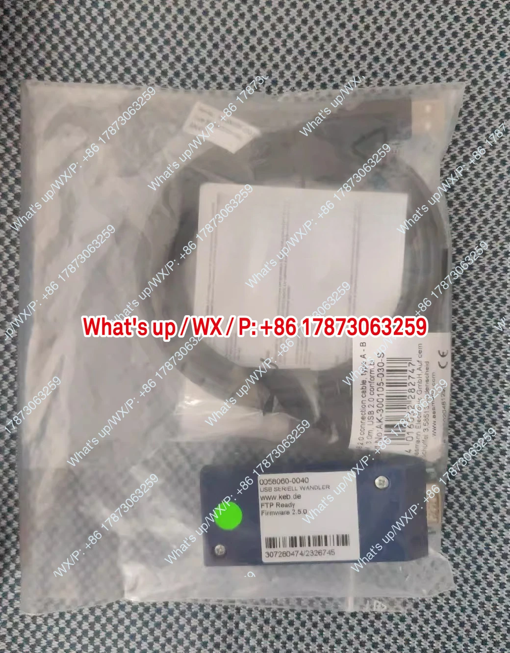 Communication module 0058060-0040, USB to RJ45 debugging cable F4/F5 inverter dedicated communication cable