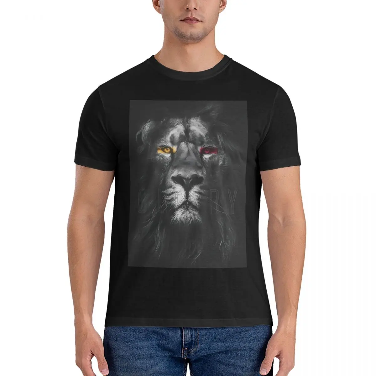 Men T-Shirts Aslan Vintage Cotton Tee Shirt Short Sleeve Galatasarays T Shirts Crewneck Tops Gift Idea