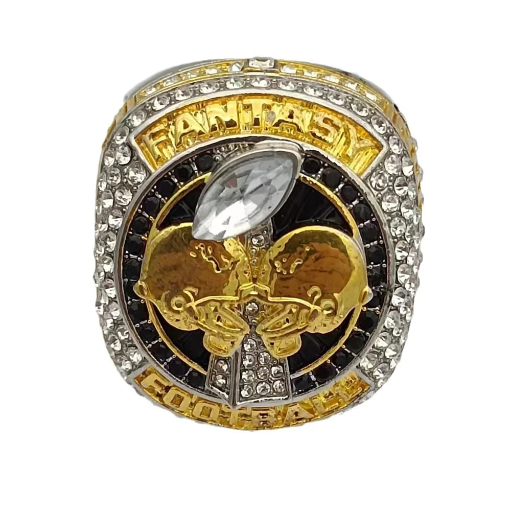2024 Fantasy Football Championship Ring Heavy FFL League Championship Trophy Rings Premium Award for Winner Commemorative Gift