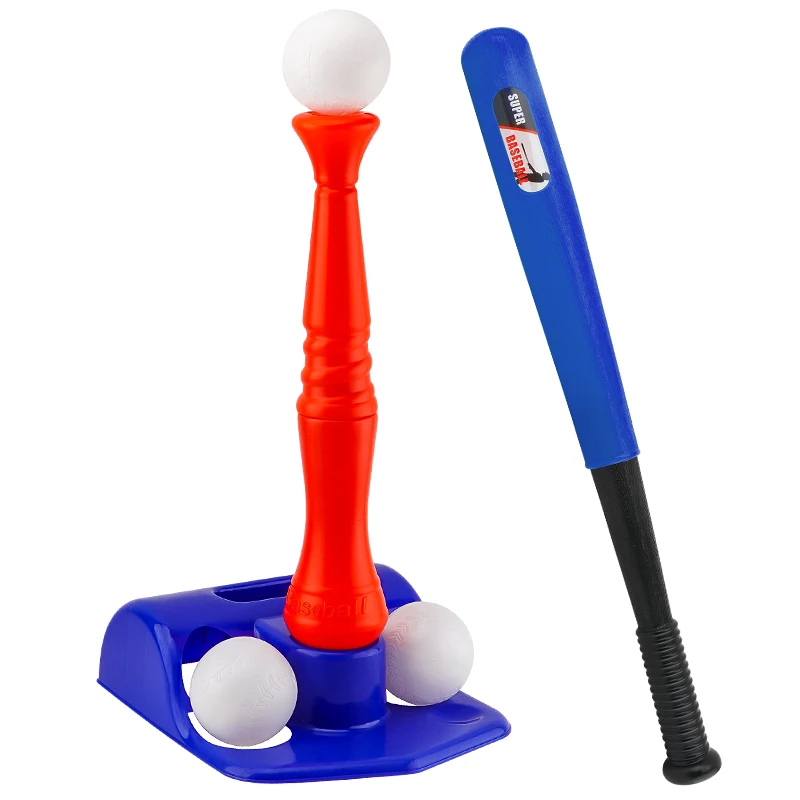 ชุดโต๊ะเบสบอลสำหรับเด็ก - กีฬาในร่ม/กลางแจ้ง ไม้เบสบอล ของเล่นเสริมสร้างปฏิสัมพันธ์ระหว่างพ่อแม่ลูก อุปกรณ์ฝึกซ้อมเบสบอล