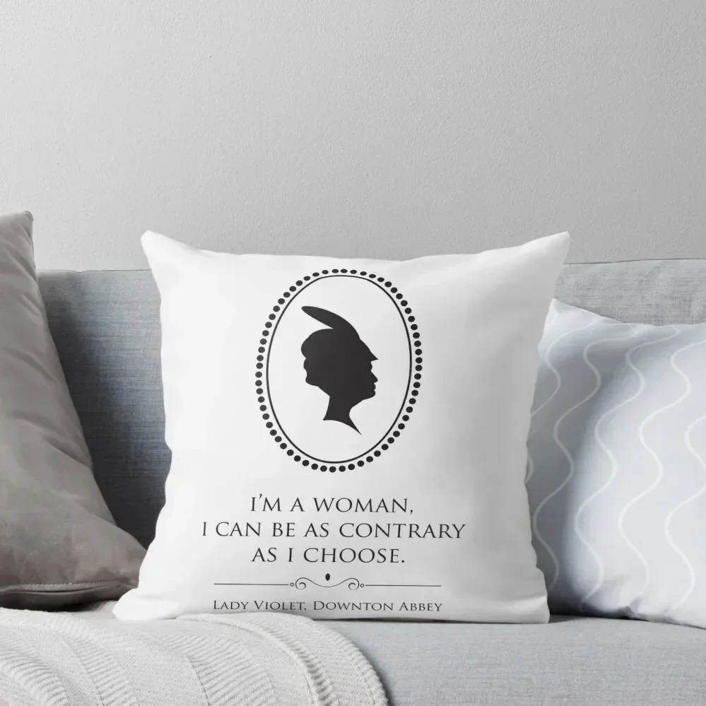 

Downton Abbey Contrary Woman Fitted Scoop Throw Pillow Sofa Covers For Living Room Pillow Cases Decorative Cushion Cover pillow