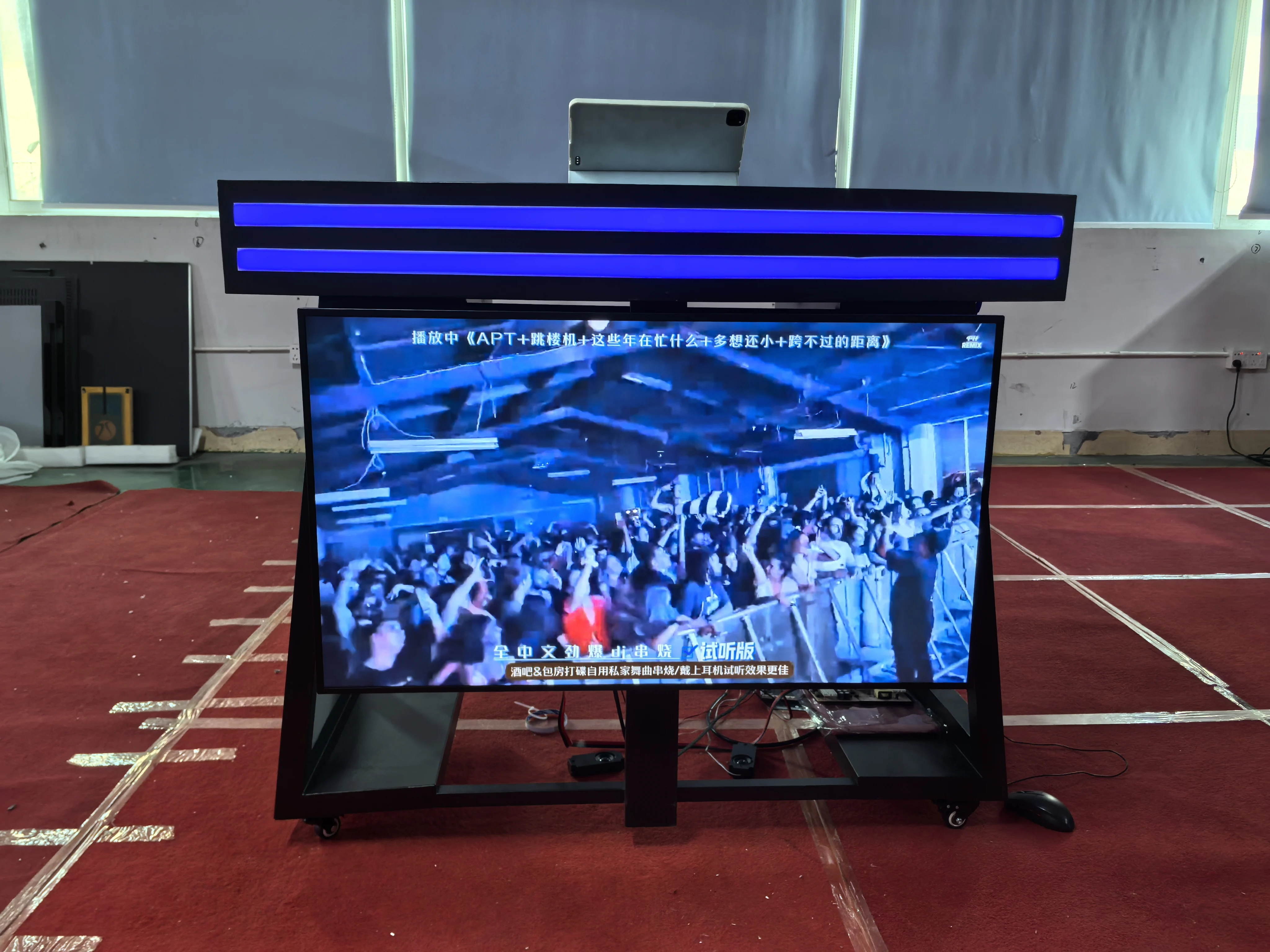 LCD Digital Signage DJ Station Booth Facade Desk Stand Table Portable Booth LED Video Wall Display Screen view 2