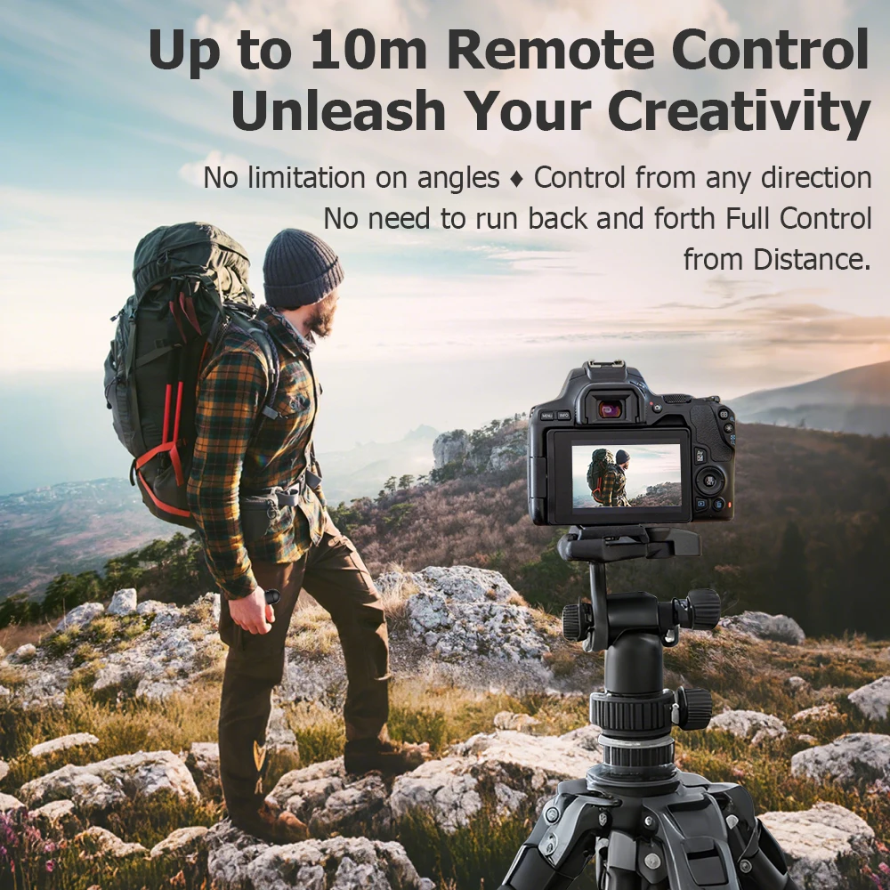 BR-E1A Wireless Remote Control for Canon EOS R10 R6 R5C R RP M50II M6II 850D 200DII 250D G5X2 G7X3 V1 V10; Replace Canon BR-E1