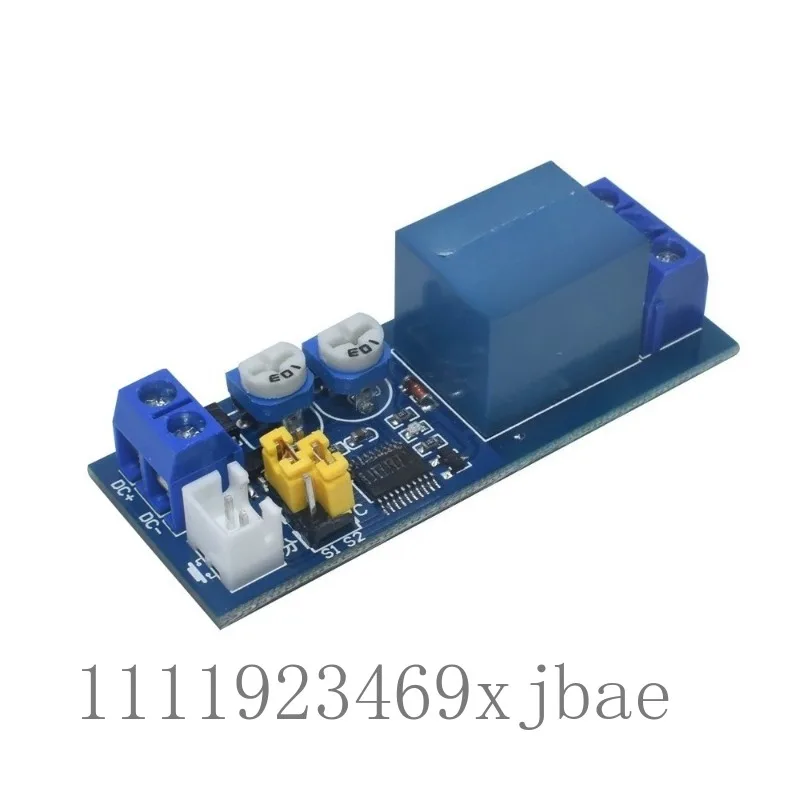 DC 5V 12V 24V Timing Relay Module, Infinite Cycle Single Delay Dual Adjustable Multi-Function Delay Circuit Board