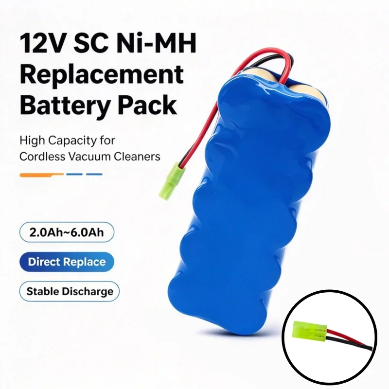 12V SC Ni-MH Cordless Power Replacement Battery Pack 2.0-6.0Ah Fit RH5488 RH846301 RH846901 RH8460WH RH846501