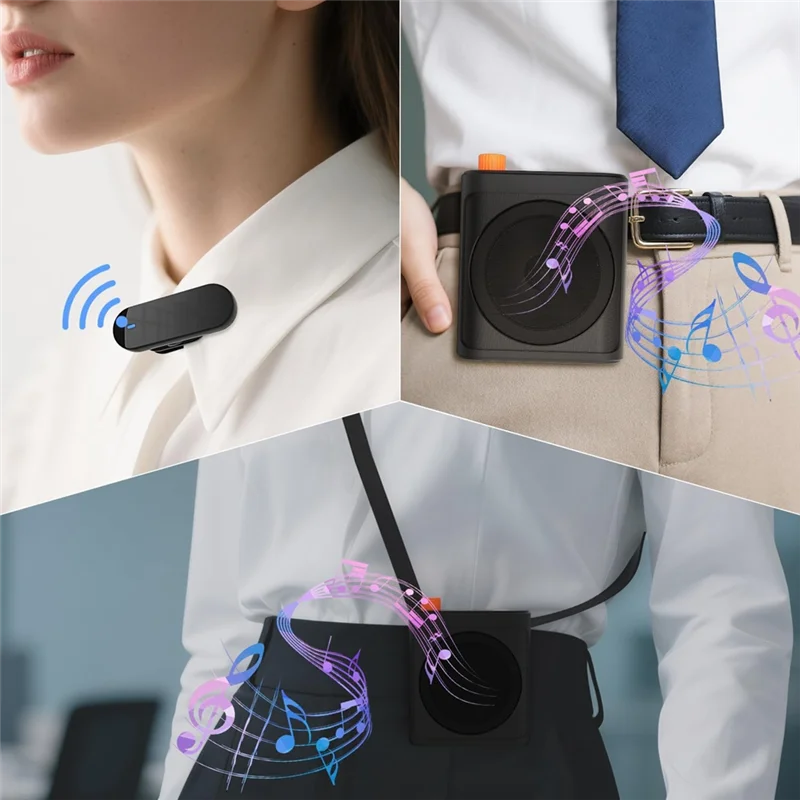 

Y45A-Беспроводной петличный микрофон Беспроводной усилитель голоса Усилитель голоса Микрофон для записи