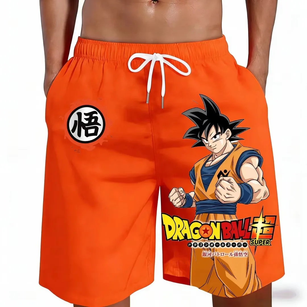 Wukong Beach Shorts for Men and Women Retro Anime Pattern Swimmers Casual Summer Vacation Surfing Quick Drying Printed Shorts