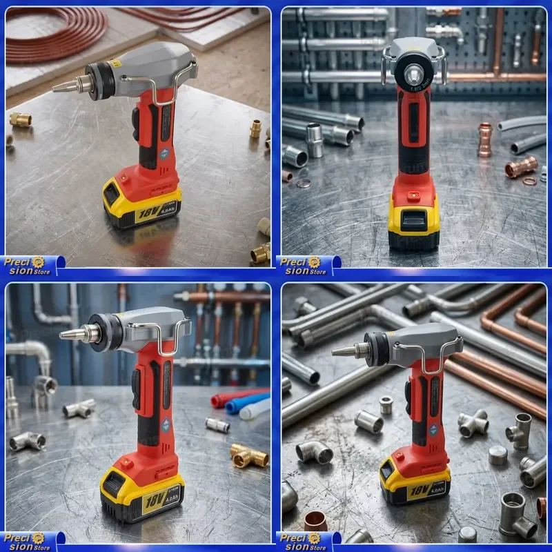 For Hydraulic Pipe Expander Tool Kit Battery Powered PEX Multilayer Pipe Expansion Press Fitting Tool Auto Repair