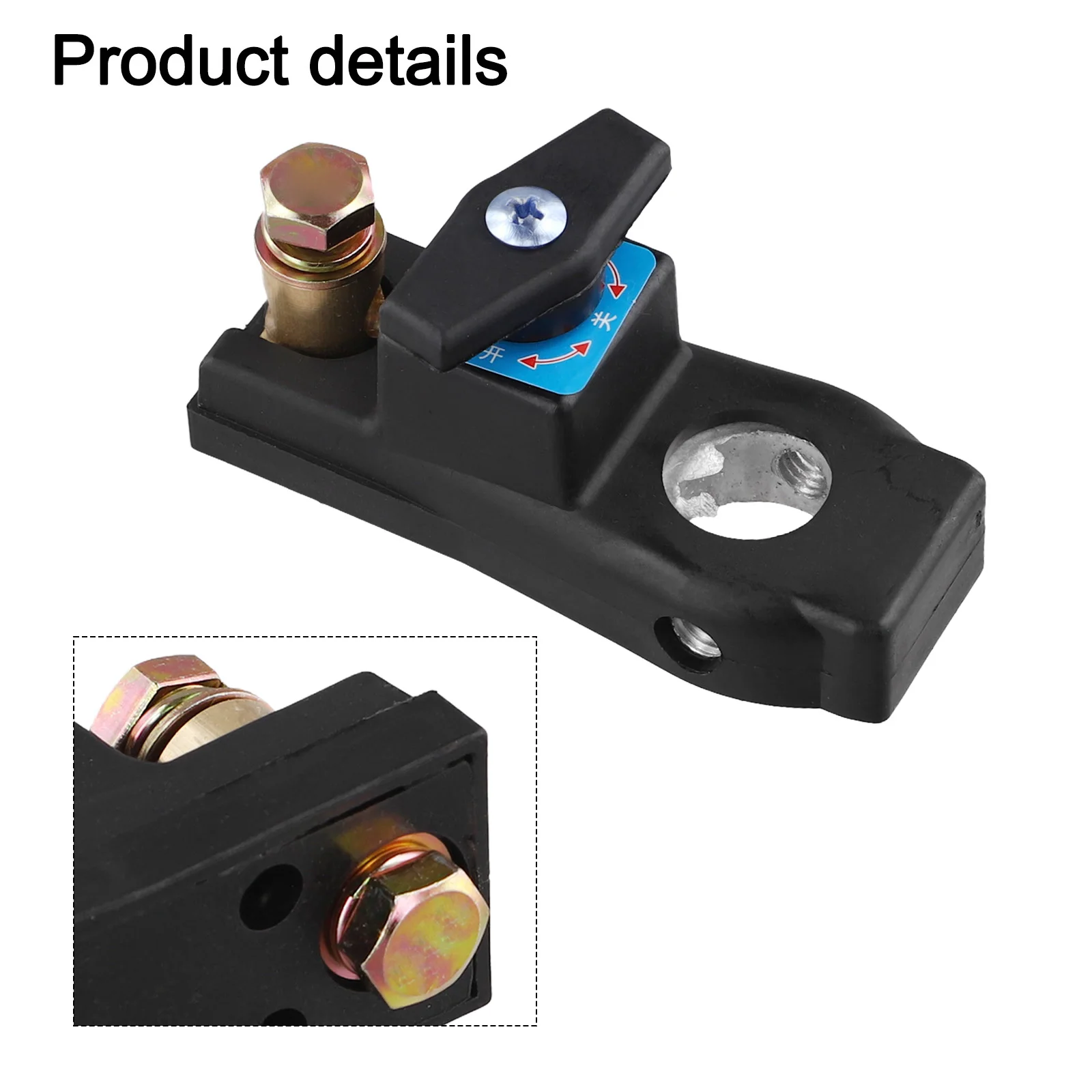 Top Post Battery Disconnect Switch with Blade Design for 12V/24V Applications Protects Against Theft and Extends Battery Life