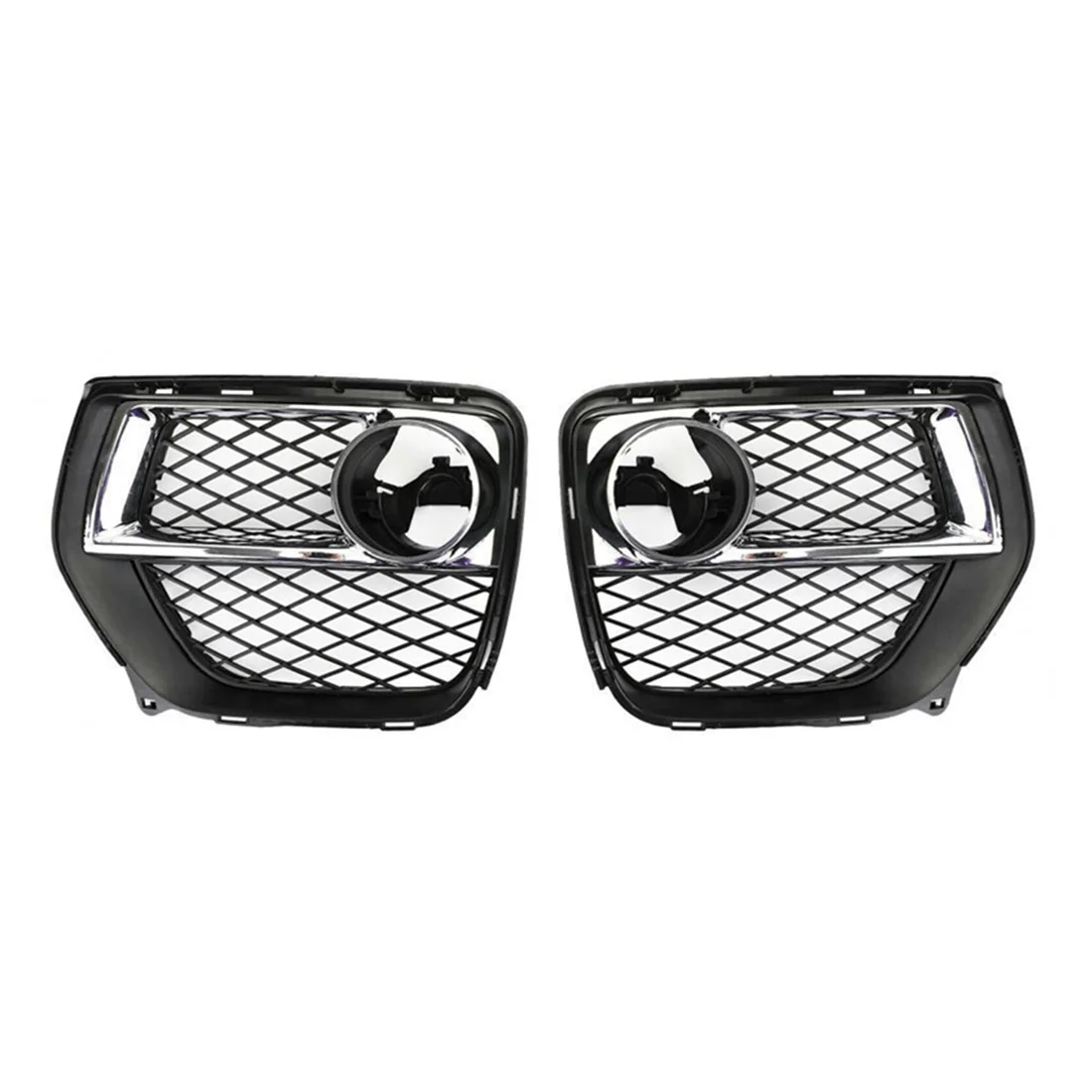 2Pcs Car Front Bumper Lower Fog Light Griller Trim for X6 E71 2012-2014 Fog Lamp Ventilation Grill Cove Left+ Right