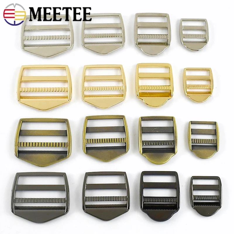 2/5/10Pcs Metal Buckles for Bag Strap Belt Buckle D Ring Tri-Glide Slider Clasp Backpack Dog Collar Adjust Hooks DIY Accessories