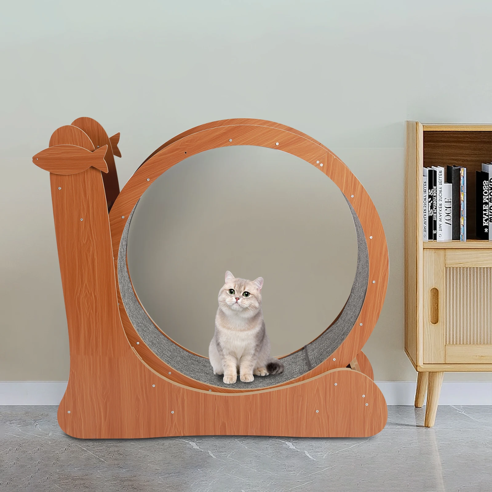 

Cat Sports Wheel Large Wooden Cat Treadmill Running Wheel Cat Toy 110 * 34 * 102cm