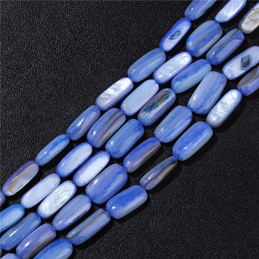 15X6mm Long Stripe Shell Beads Point Stick Mother of Pearl Shell Slice Loose Beads for DIY Making Jewelry Necklace Accessories