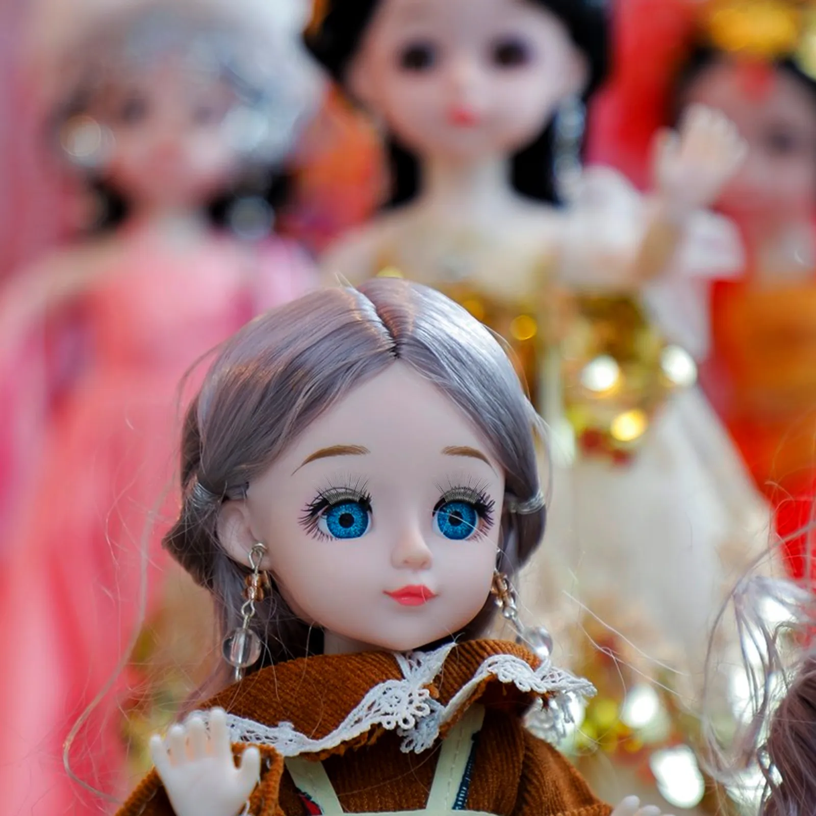 

20 реалистичных ресниц для вязания крючком - 12 мм, 14 мм, 16 мм, 18 мм, разноразмерные акценты для глаз для фигурок амигуруми, декоративные