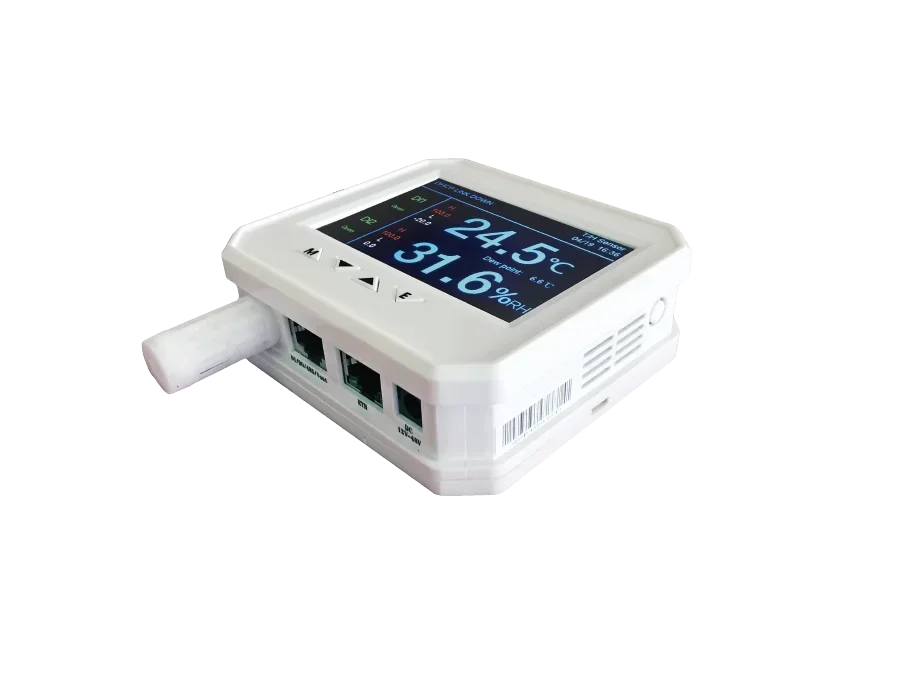 ether network temperature and humidity sensor with lcd display  modbus ethernet fridge data loggers