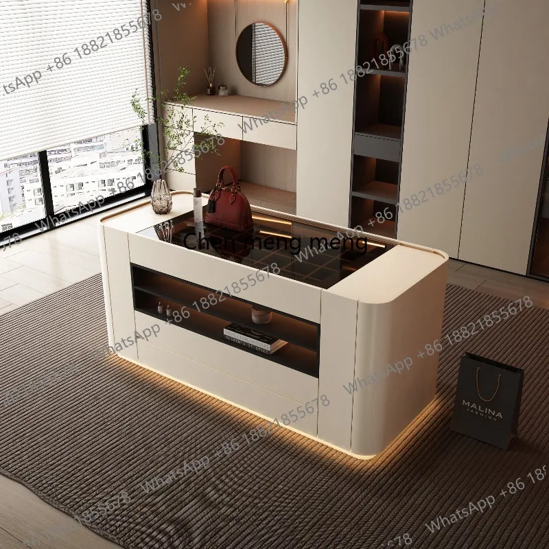 

High-end home cloakroom Nakajidai jewelry display bedroom storage chest floor