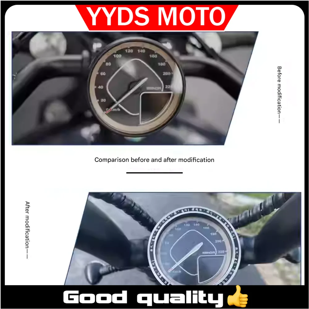 

Suitable for Benda Dark Flag 500 instrument panel decoration cover CNC aluminum alloy speedometer protective cover accessories