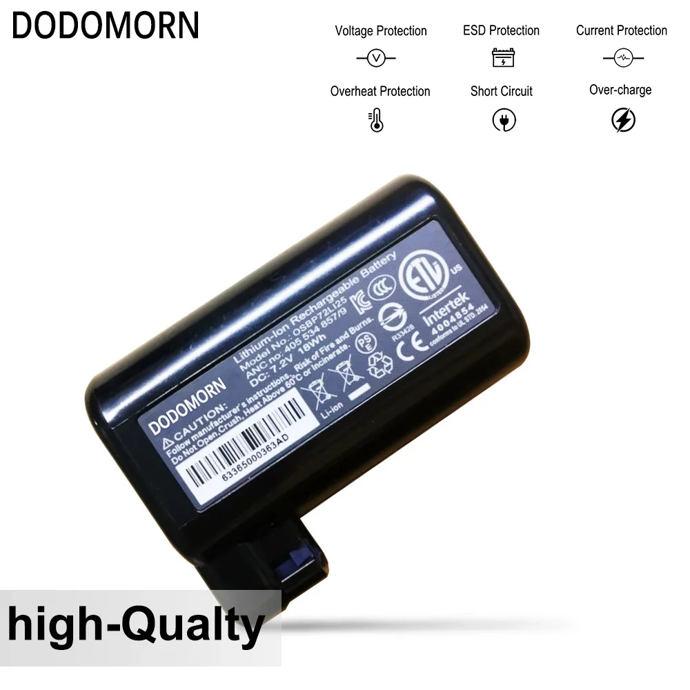 Imagem -03 - Dododomorn-bateria para Aspirador Robô Substituição com Número de Rastreamento Alta Qualidade 7.2v 18wh Ajuste para Aeg Pure i9 Osbp72l125