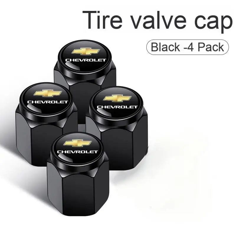 Chevrolet Car Tire Valve Stem Cap, Tire Valve Stem Cover,Universal Car Tire Valve Cap, Tyre Repair & Fitting Tool For Car, SUV
