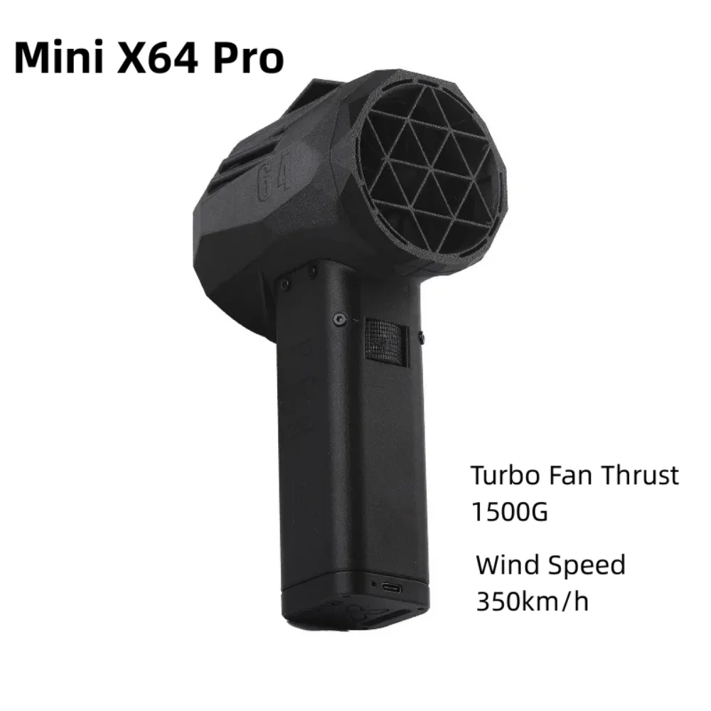 Mini X64 PRO Car Violent Blower Violent Turbofan Handheld Turbo Jet Fan Brushless Motor Turbo Fan Thrust 1500G Wind Speed350km/h