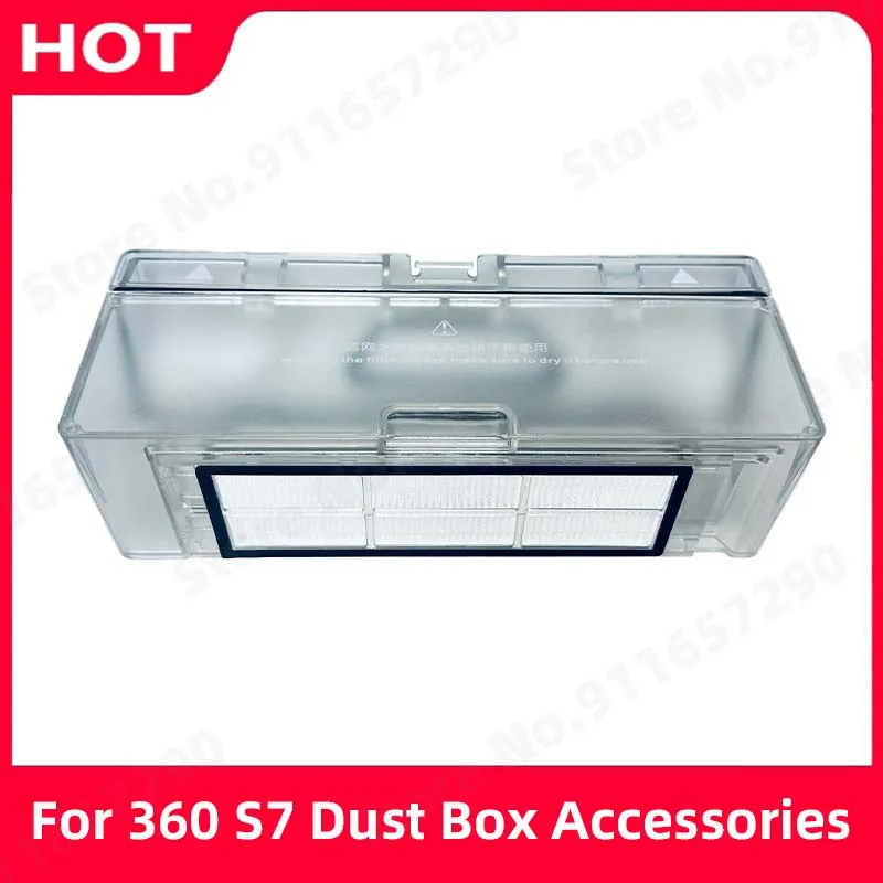 

New Dust Box Spare Parts For 360 S7 Vacuum Cleaner Dustbin Box with Filter Replacement Accessories