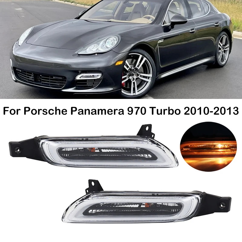 Suitable for Porsche Panamera 970 Turbo GTS 2010 2011 2012 2013 Front DRL Daytime Running Light Fog Light Lamp 97063108302 9 - Image 2