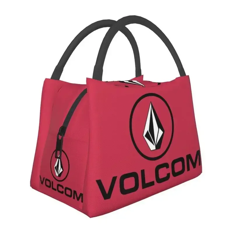 

Изолированные сумки для обеда с логотипом Volcoms для женщин, водонепроницаемый холодильник, термобокс для обеда, работа, пикник