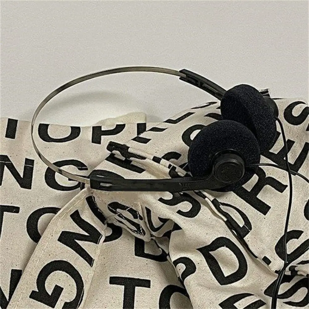 

Fashion Over Ear Underwire Headphone Wired Vintage Retro Feelings Headphone 3.5mm 80s 90s Photo Props