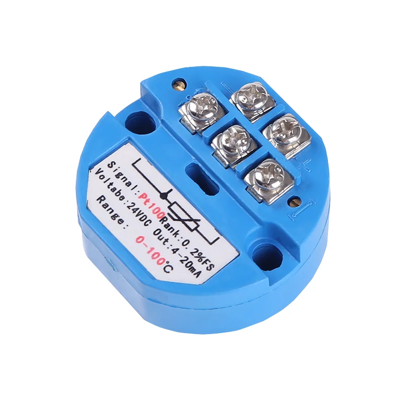 

Industrial Use Thermistor Pt100 -50°C-250°C Temperature Sensor 4-20mA Output Temperature Conversion Module RTD Transmitter