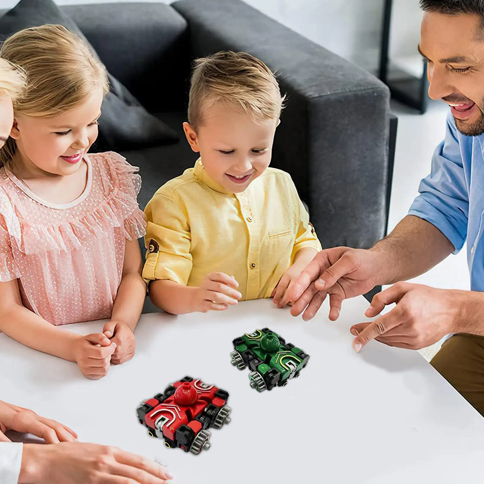 Spinner Fidgets For Adults Cool Spinners Fidget Transformable Car Portable Fingertip Gyroscope Party Favors For Children Adults