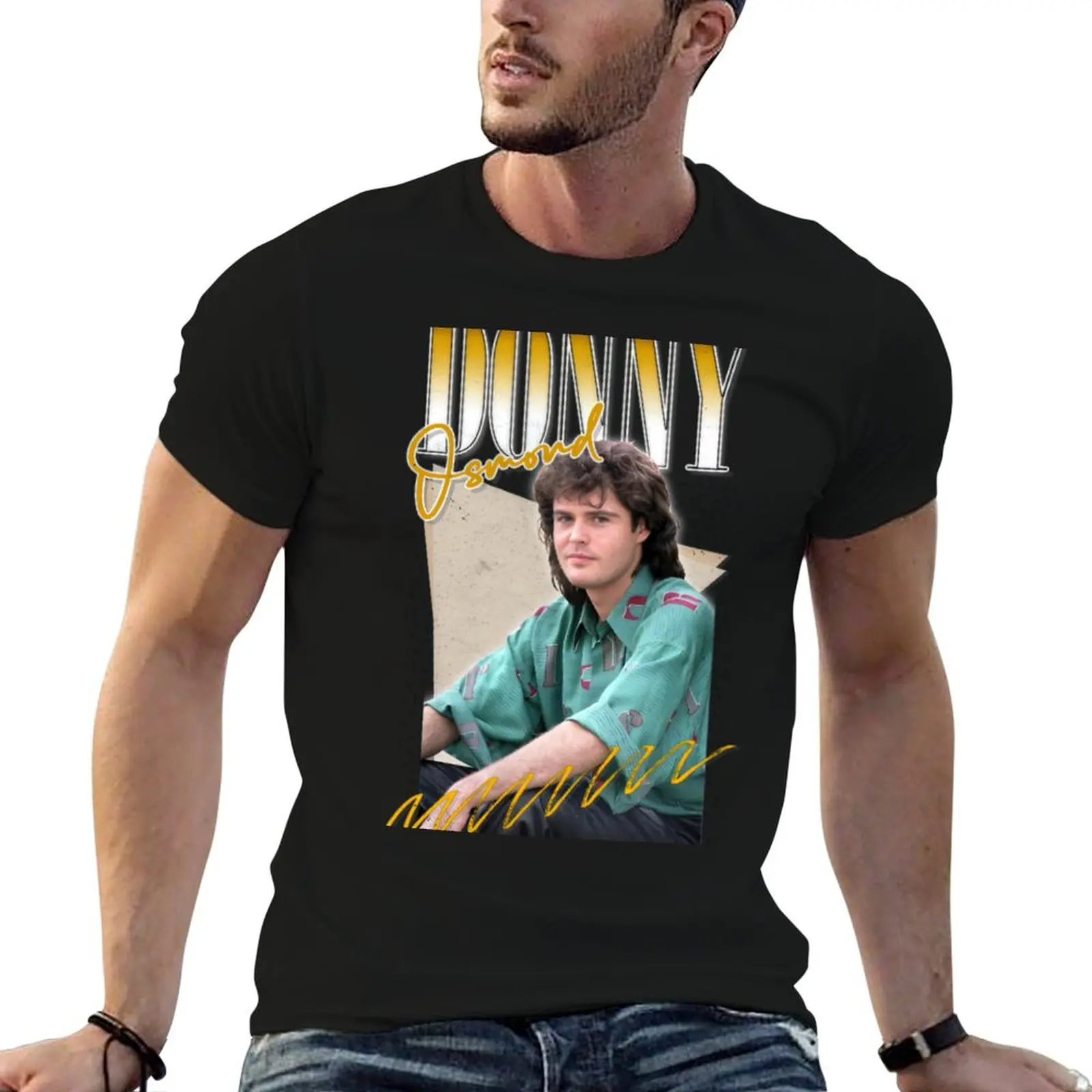 Donny Osmond Retro Aesthetic Fan Design T-Shirt Soft Lightweight Cotton T-Shirt