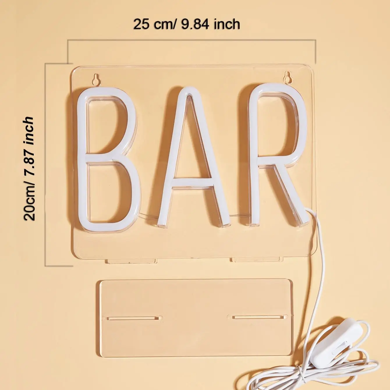 Chi-buy LED Neon Desktop  Wall-mounted BAR USB Powered Neon Signs Night Light Suitable for Bedroom, Wedding, Game room，gift