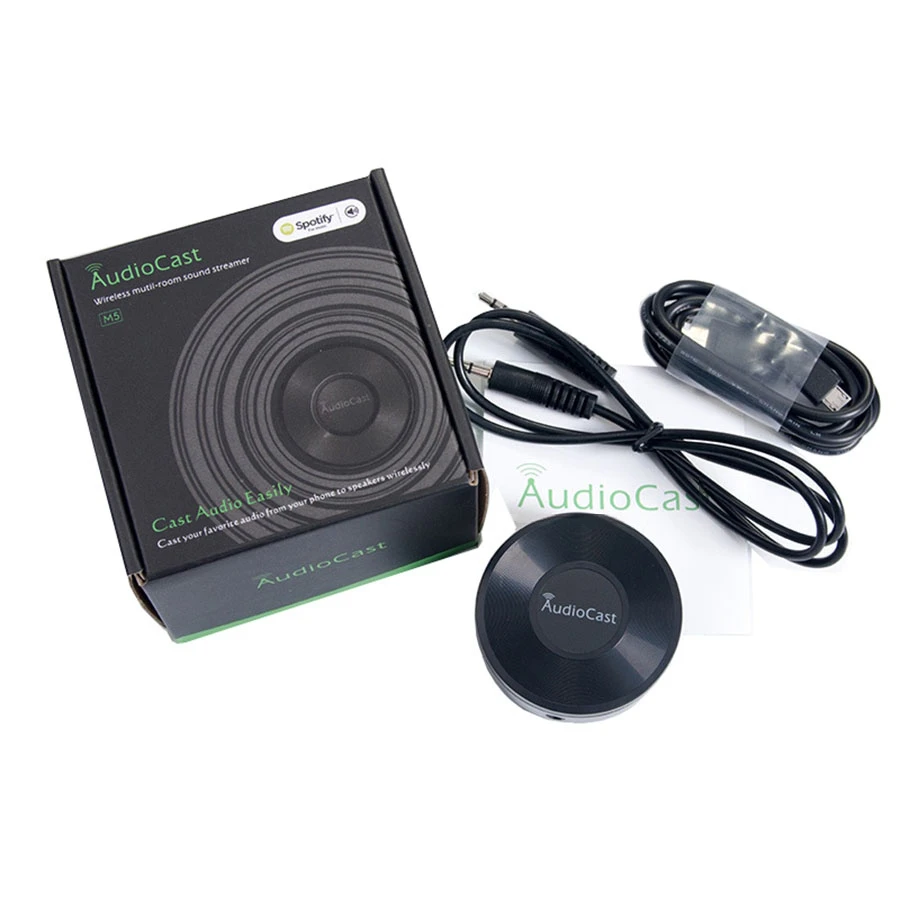 جهاز استقبال لاسلكي M5 AudioCast HiFi، محول صوت Airplay 2 DLNA WiFi Bluetooth، بث موسيقى متعدد الغرف لنظام iOS Android