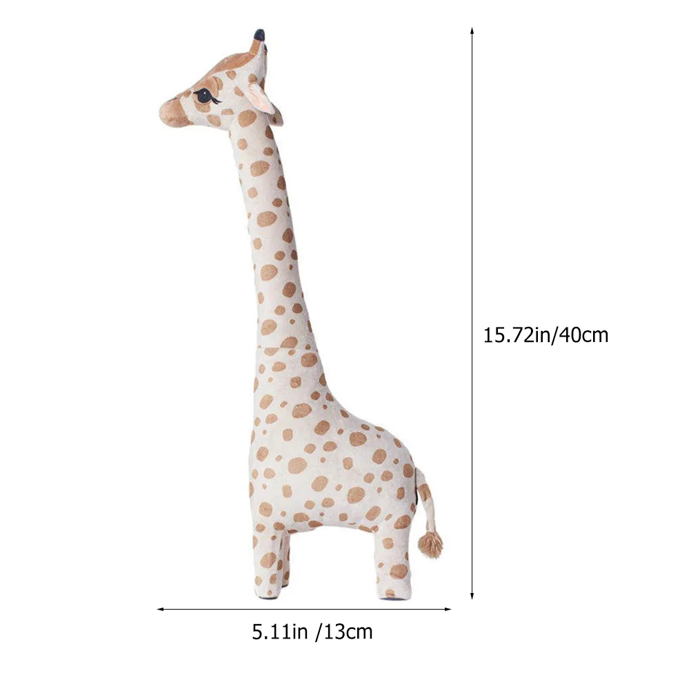 Giraffe Attractive Plush Toy Fun Toddler Toys Animal for Baby Nordic Giant Pp Cotton Cloth Stuffed Animals Resilient