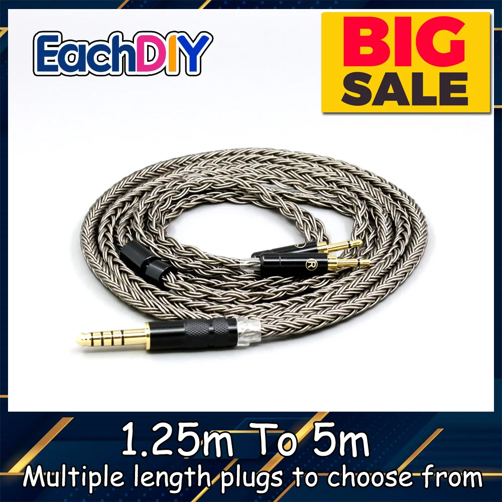 

16 Core Grey Earphone Cable For Sivga Phoenix SV021 SV023 Oriole PII Apollo Aiva Oppo PM-1 PM-2 1MORE H1707 LN009050