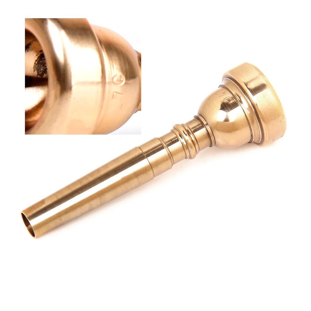 

Trumpet Mouthpiece 7C Gold Plated Copper Accessory for Beginner Student Performance Practice