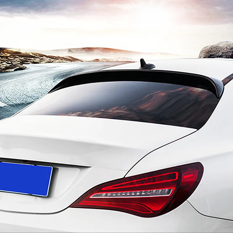Rear Window Roof Car Spoiler Wing For 2014-2020 Mercedes C-Class Benz W205 180 200 250 260 63 Black Carbon Tuning Accessories