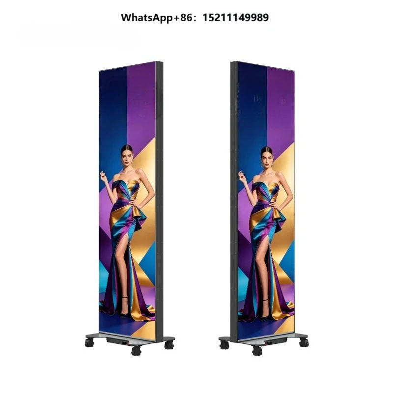 Canbest Indoor  Double 83 Inch Dual Sided Digital LED Poster Screen High Brightness Advertising Display With Easy Mobility