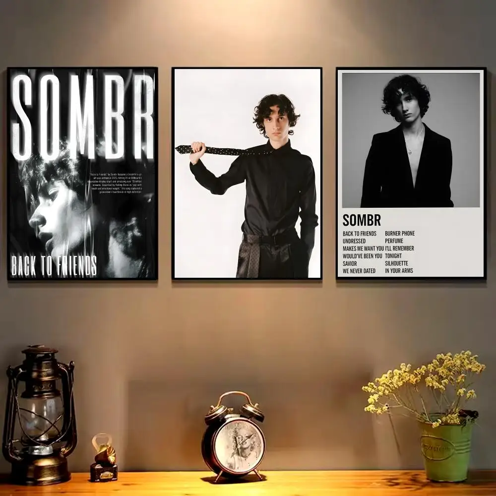 Hot Pop Singer S-somber Poster HD art sticky wall waterproof home living room bedroom bar aesthetic decoration