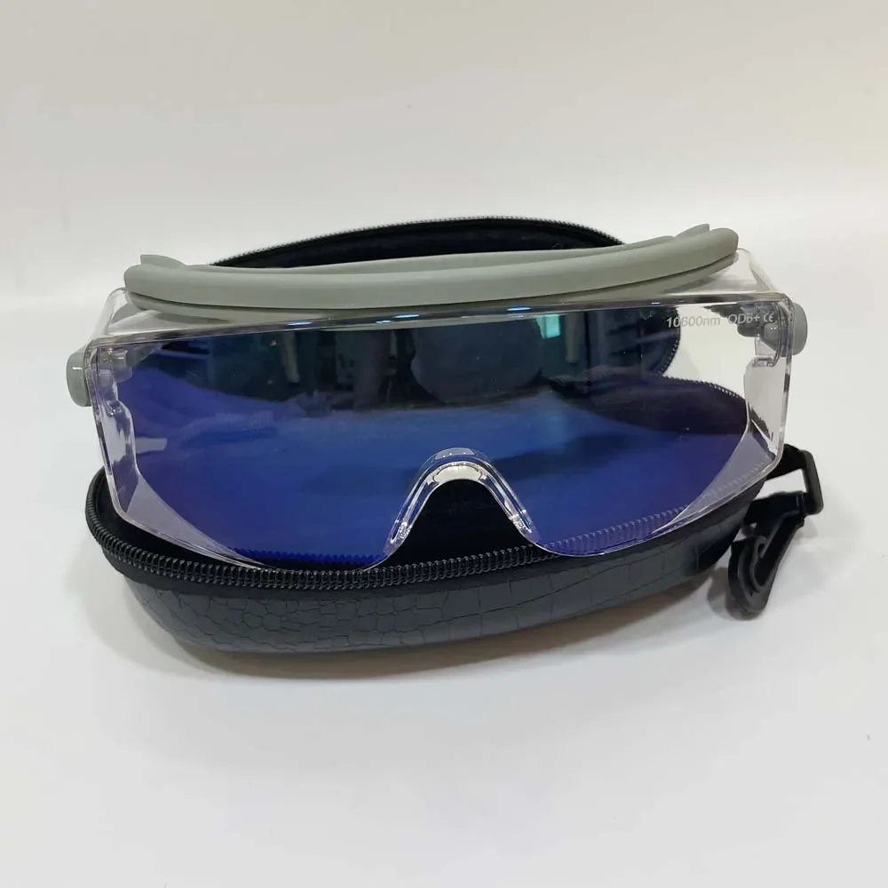 

Laser protective glasses for CO2 carbon dioxide cutting machine 10600nm goggles Adjustable temple