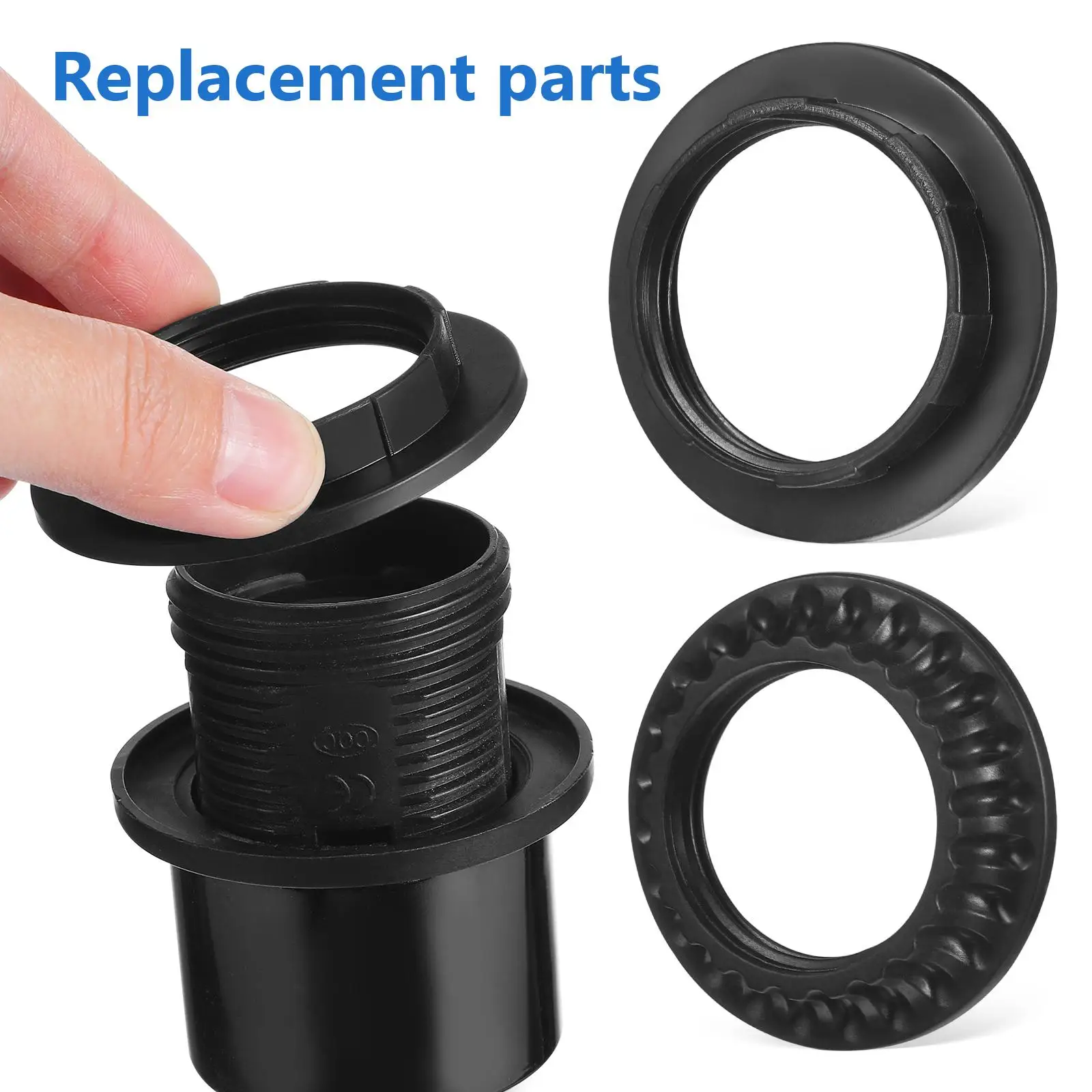 4 Pcs Lamp Holder Fixing Ring Shade Reducer Socket Shades Collar Light Retainer Lampshade Rings