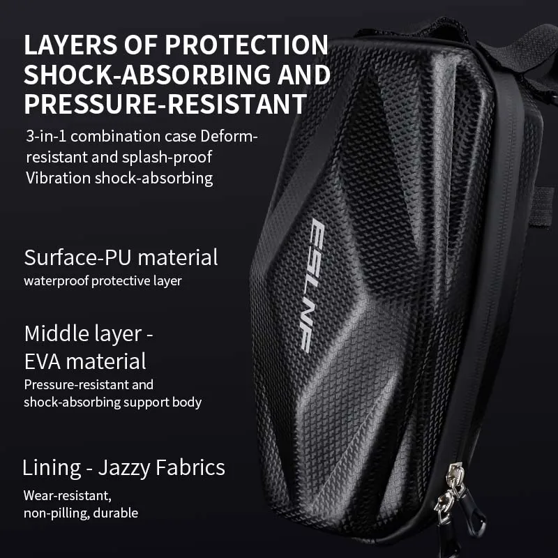 Universal Scooter Handlebar Storage Bag Waterproof Portable Bike Front Hanging Bag for Carrying Phone, Wallet, Charger Tools