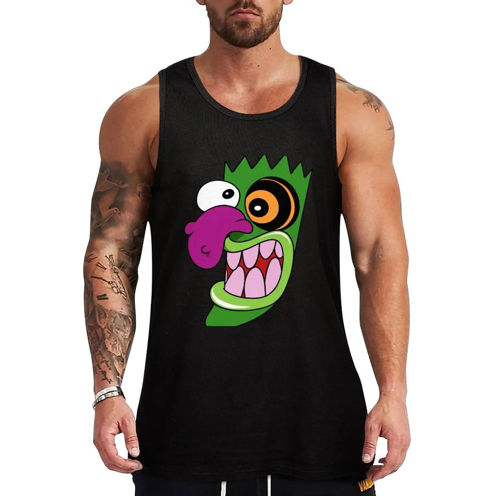 

Courage mask Tank Top Basic Sleeveless Casual Tee Solid Lightweight Top
