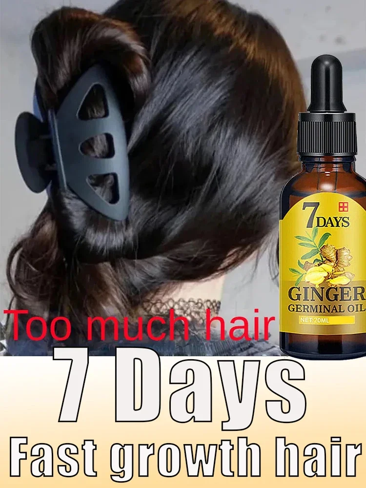 

Fast Ginger Hair Growth Serum Anti Hair loss Baldness Regrowth Hair Care Oil Repair Damaged Scalp Treatment For Women Men