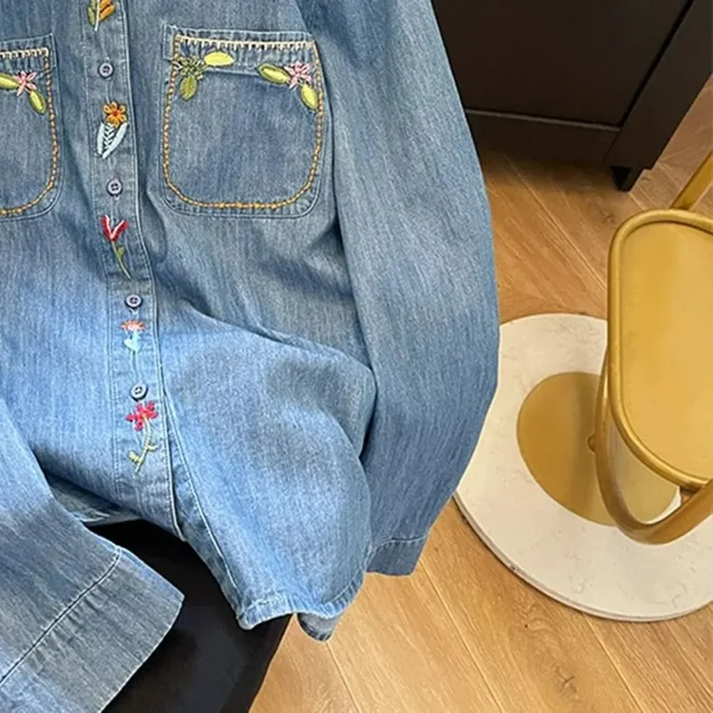 Harajuku Fashion Cotton Denim  - Embroidery Jeans review and price
