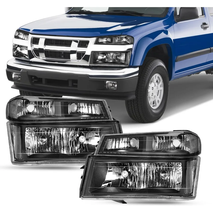 

4 шт. в сборе, совместимые с 0412 Chevy Colorado 0412 GMC Canyon 0608 Isuzu ISeries, фары для улучшенных ночных вод