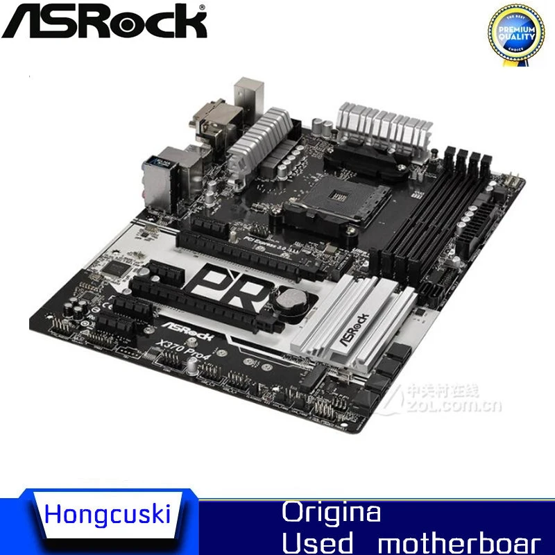 For ASROCK X370 Pro4 Used original motherboard Socket AM4 DDR4 64gb X370 Desktop Motherboard