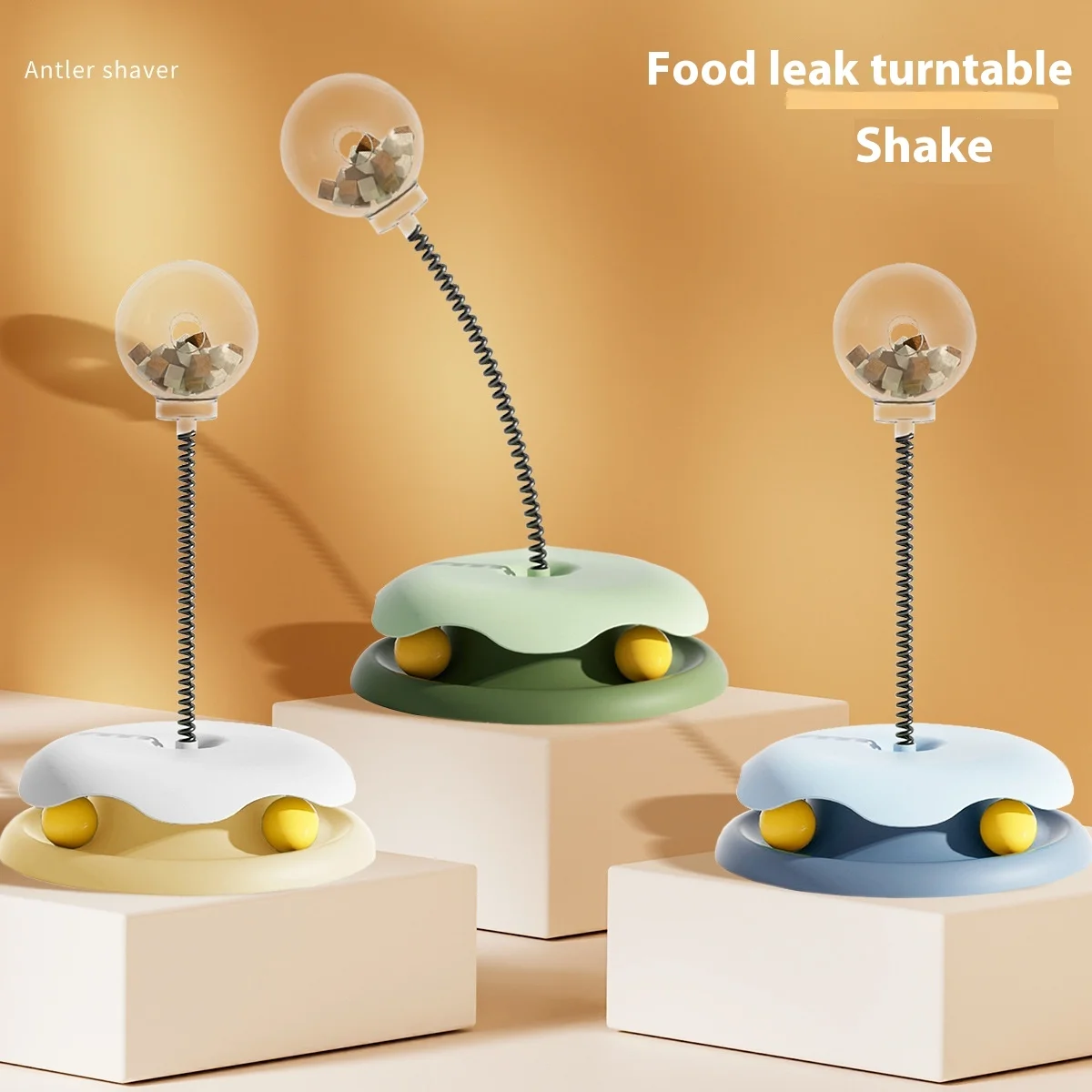 

Ball Fun Cat Stick Self Hi Educational Slow Food Toy Spring Leaking Food Ball Popular Pet Supplies