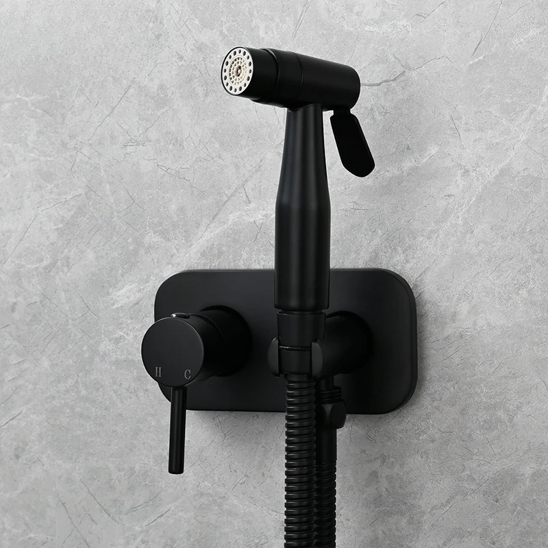 

Hot Cold Bidet Sprayer High Pressure Toilet Faucet Set for Bathroom Sink Mop Pool Cleaning